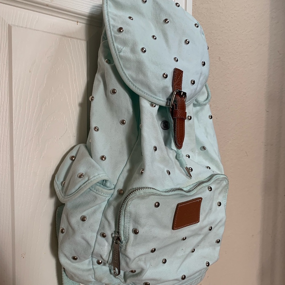 Mint Victoria’s Secret Drawstring Backpack - Picture 2 of 4